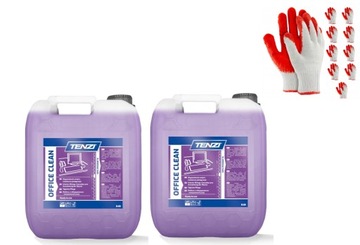 ZESTAW Płyn Tenzi 2X-5L czyszczenie mebli OFFICE CLEAN+WAMPIRKI 10 PAR XL