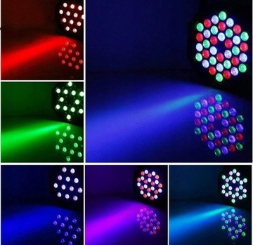 Красочный светодиодный сценический прожектор PAR RGB 36 светодиодов DMX