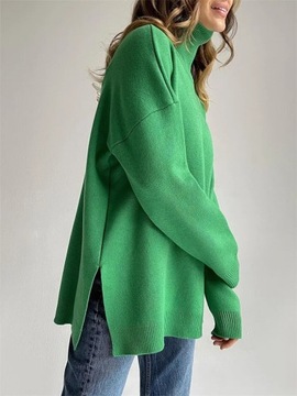 Autumn Women's Knitted Turtleneck Casual Long Slee