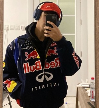 Red Bull Racing Винтажная куртка-бомбер F1 Racing RedBull XL