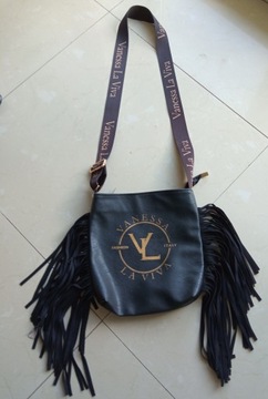 VANESSA LA VIVA ITALY torebka frędzle boho 25x26cm