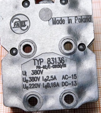 Выключатель - концевой выключатель 83136 [0L1]