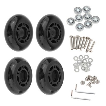 4x Zapasowe kółka do walizki PU Metal 70x23mm