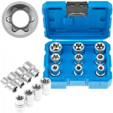 ZESTAW NASADEK TORX WEWNETRZNY NASADKI E10 - E24