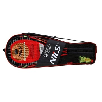 NILS Набор из 2 ракеток + 3 воланов для SPEED Badminton Crossminton