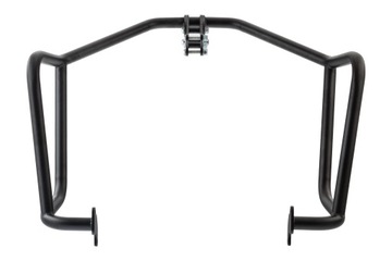 Верхние дуги безопасности Honda Transalp 750 окрашены в черный цвет Yakk EXP