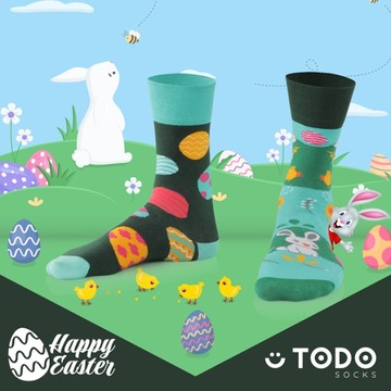 Skarpetki TODO SOCKS Happy Easter Pisanki 47-50