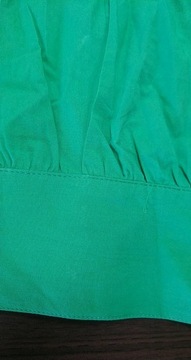Zielona sukienka koszulowa defekt 40