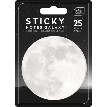 KARTECZKI SAMOPRZYLEPNE GALAXY 25SZTUK INTERDUK