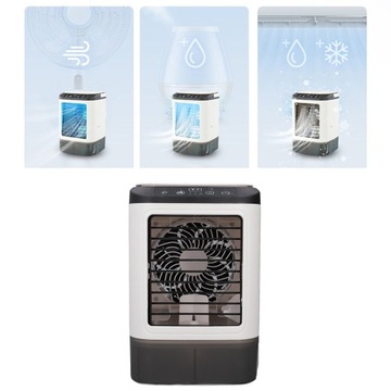 Портативный кондиционер с баком 900 мл, 7 цветов, испарительный светодиодный RZ