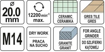 АЛМАЗНОЕ СВЕРЛО ДЛЯ ПЛИТКИ 20 ММ