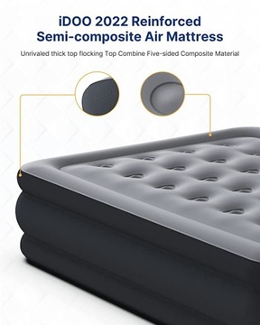 Materac dwuosobowy iDOO samopompujący I-C-015