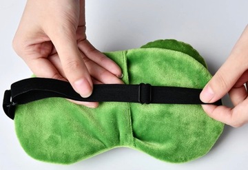 МАСКА ДЛЯ СПЯНИЯ ДЛЯ ГЛАЗ РАССЛАБЛЕНИЕ лягушка OLDMAN FROG НА Резинка