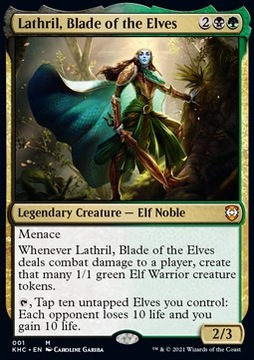 Lathril, Blade of the Elves FOIL - Commander: Kaldheim