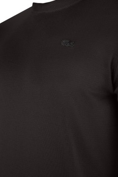 Lacoste sweter LACOSTE czarny okrągły rozmiar XL