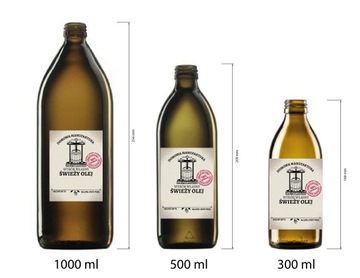 10 sztuk etykiety foliowe 60x80 na olej domowy pojemność DOMOWA MANUFAKTURA