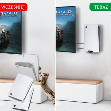 Wieszak ścienny Konsoli PlayStation 5 PS5 DIGITAL Solidny UCHWYT na ścianę