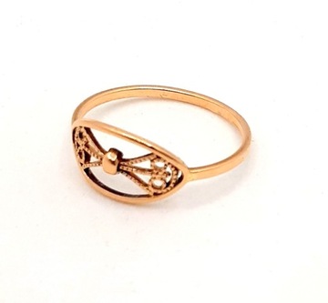 Złoty pierścionek Ażurowy PR.583 W:1,40gr R.16 .