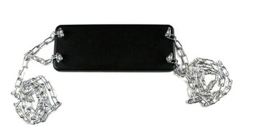 HUŚTAWKA METALOWA ŁAŃCUCHY CZARNA