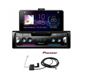 PIONEER SPH-20DAB 1DIN USB MP3 radio samochodowe ZESTAW Z ANTENĄ DAB