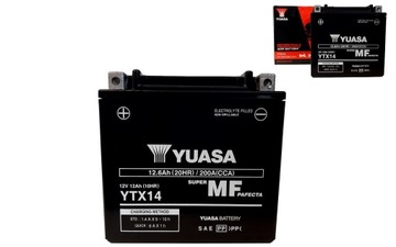 Yuasa YTX14-BS KMX14-BS аккумулятор 12,6Ач 200А
