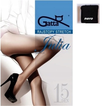 Rajstopy Gatta Stretch Julia 15den 4 Nero