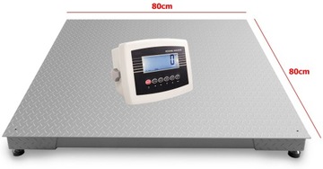 WAGA ELEKTRONICZNA PALETOWA MAGAZYNOWA 0,8x0,8m 2T PLATFORMOWA 2000KG LCD
