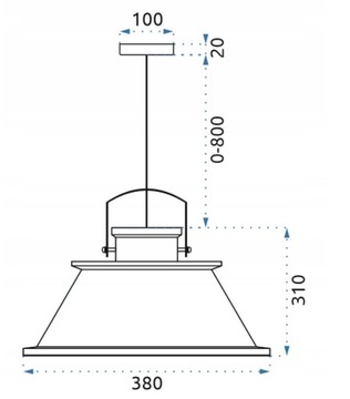 OUTLET LAMPA WISZĄCA TOOLIGHT ASTI B GOLD APP174