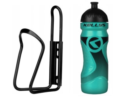 Держатель для бутылок KELLYS 700мл Бирюзовый + флягодержатель + 2 винта