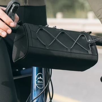 TORBA SAKWA rowerowa na kierownicę PASKIEM SZTYWNA 1,5l RockBross (ZR32)