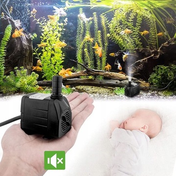 Мини водяной насос для террариума-аквариума 600 л/ч 10 Вт