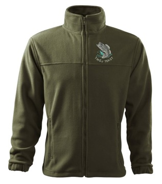BLUZA POLAR WĘDKARSKI Z IMIENIEM na PREZENT XL