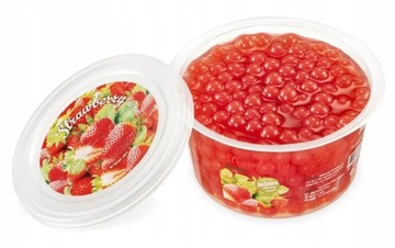 Bubble Tea лопающиеся фруктовые шарики молекулярная икра боба | Клубника