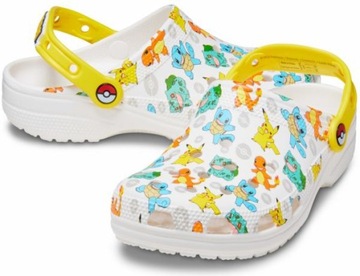 Damskie Buty Chodaki Klapki Crocs Classic Pokemon 207765 Clog 38-39