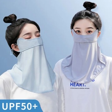 Summer Sun Protection Mask for Women Summer Breathable Face Cover Anti-UV