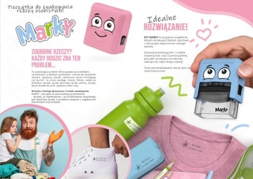 Штамп, принтер Marky DIY для маркировки одежды и предметов, розовый