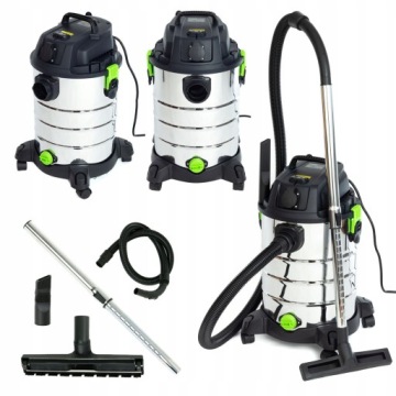 ODKURZACZ PRZEMYSŁOWY DO POPIOŁU GIPSU 2200W MOCNY 30L NA MOKRO SUCHO