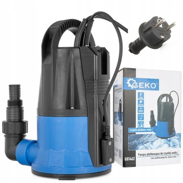 GEKO POMPA ZATAPIALNA DO CZYSTEJ WODY WYŁĄCZNIK ELEKTRODOWY 550W +PŁYWAK