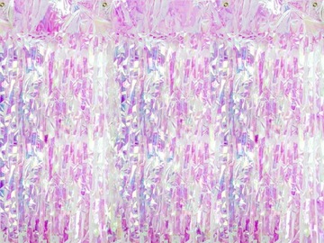 Kurtyna Party metalizowana opalizująca 90x250cm