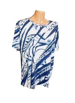 Bluzka KOSZULKA wygodna kobieca kwiaty XL/XXL