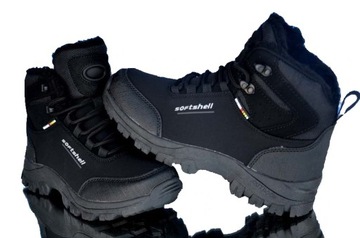 MEGA CIEPŁE BUTY ZIMOWE OCIEPLANE softshel TREKING