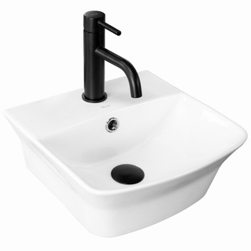 UMYWALKA CERAMICZNA NABLATOWA BIAŁA SELMA REA