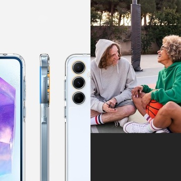 Etui do Galaxy A55 5G, Spigen Ultra Hybrid, hybrydowe, mocne, lekkie, case