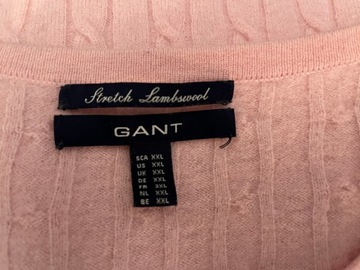 GANT sweter damski wełniany z owczej wełny premium 42/44