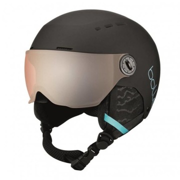 Kask narciarski Bolle Quiz Visor Black Blue Matte r. S 52-55cm