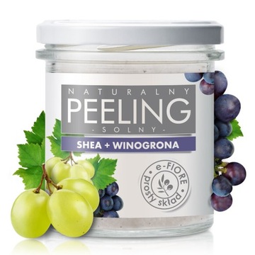 e-Fiore Peeling solny do ciała z Winogronami greckimi i masłem Shea 350g