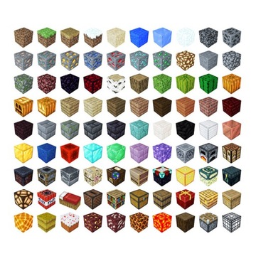 MAGNETYCZNY KLOCKI KONSTRUKCYJNE MINECRAFT DLA DZIECI ZESTAW 100 SZTUK
