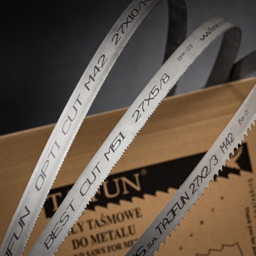 Piła Taśmowa Do Cięcia Stali Materiałów TAJFUN OPTI CUT M42 34/2-3 100m