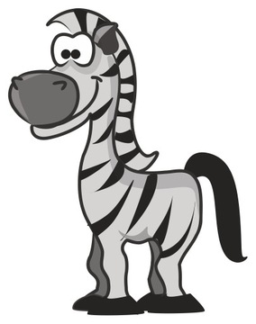 NAKLEJKA NA OKNO SZYBĘ LUSTRO ZEBRA ZOO