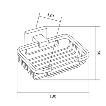MEXEN ARNO ПОДВЕСНАЯ КОРЗИНКА ДЛЯ МЫЛЬНИЦЫ ЗОЛОТО